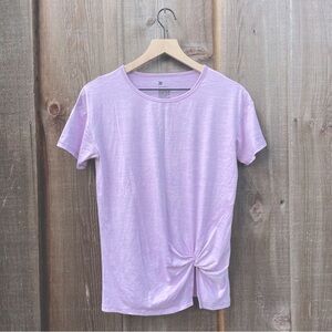 All in Motion Girl’s Athletic Front Side Knot Lilac Yoga Top size XL (14/16)